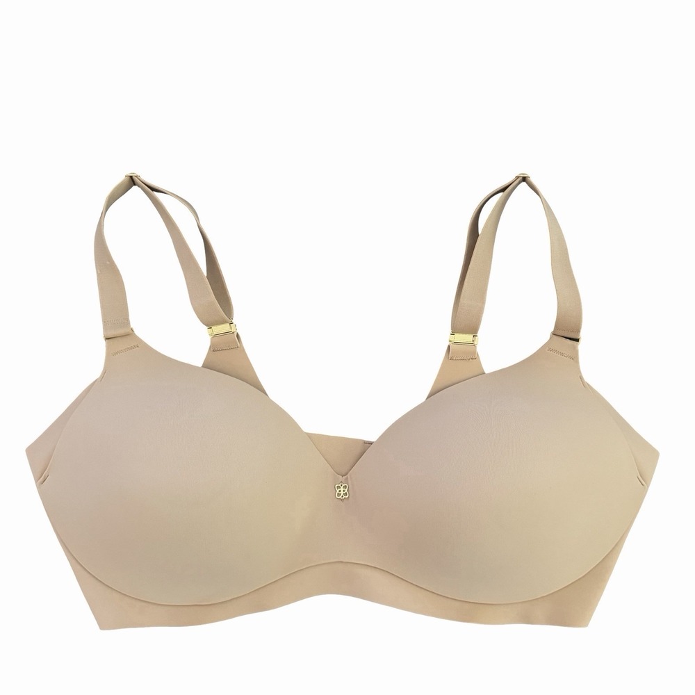 Honey Love CloudEmbrace Wireless Contour T Shirt Bra Size 36D Sand Full Coverage